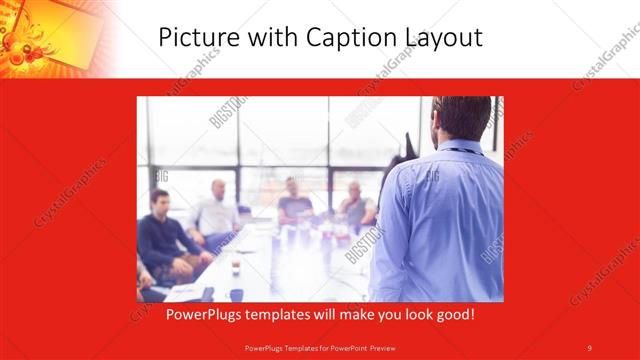 Picture with Caption presentation slide layout