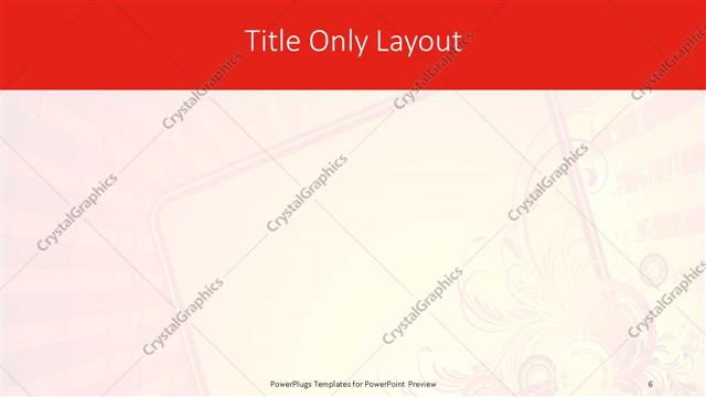 Title Only presentation slide layout