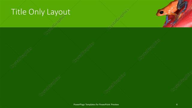 Title Only presentation slide layout