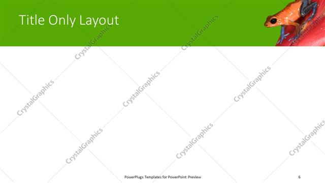 Title Only presentation slide layout