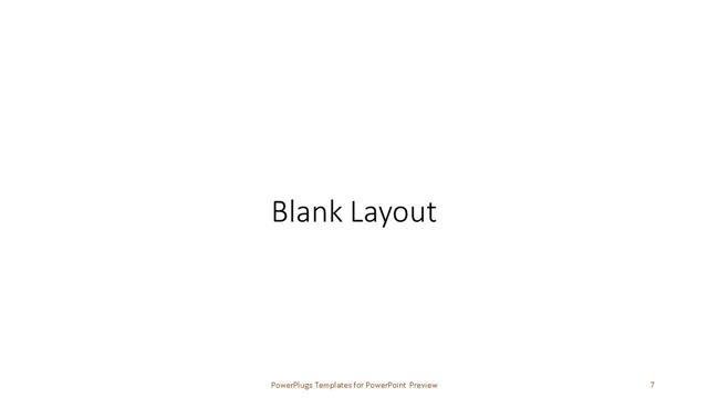 Blank presentation slide layout