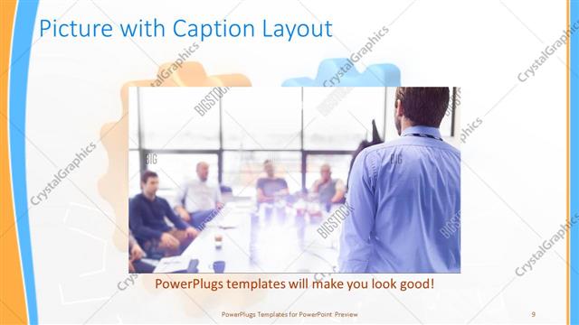 Picture with Caption presentation slide layout