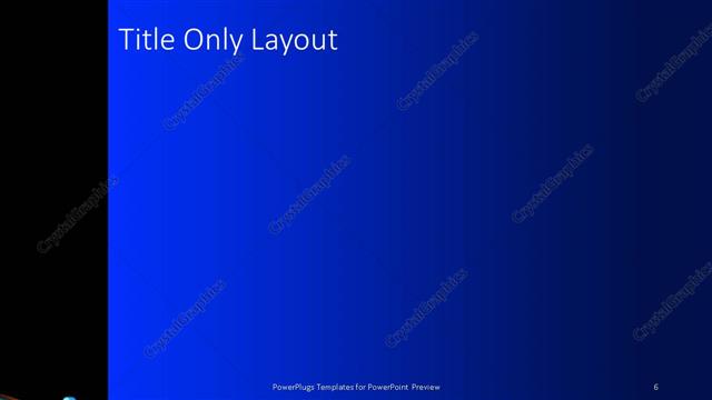 Title Only presentation slide layout