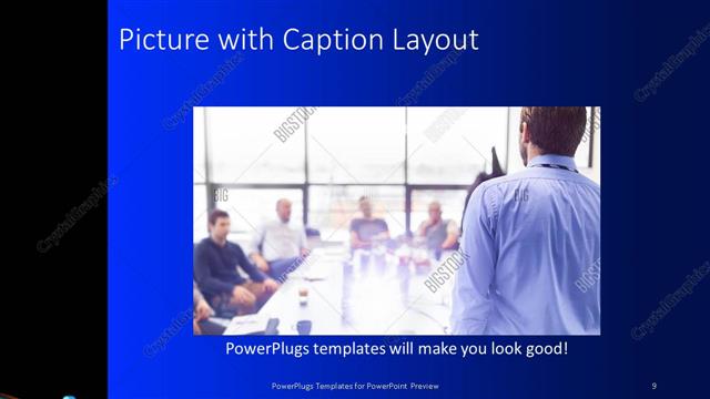 Picture with Caption presentation slide layout