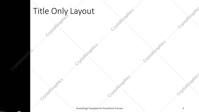 Title Only presentation slide layout