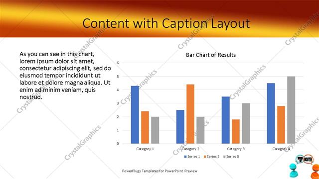Content with Caption presentation slide layout