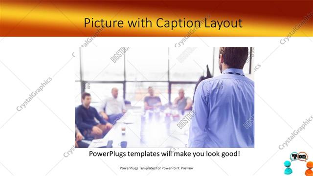 Picture with Caption presentation slide layout