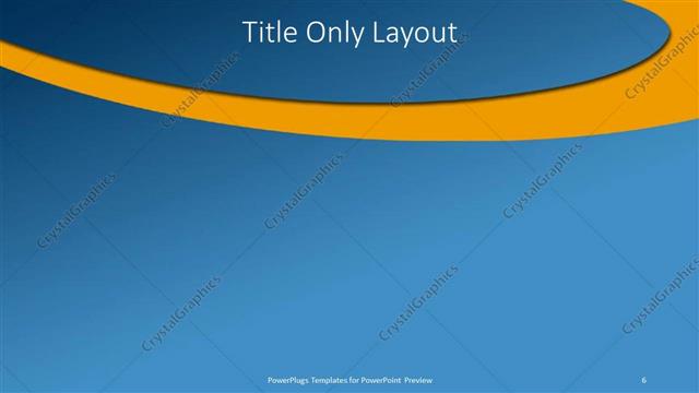 Title Only presentation slide layout