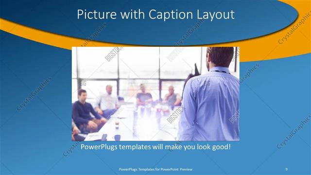 Picture with Caption presentation slide layout