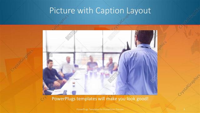 Picture with Caption presentation slide layout