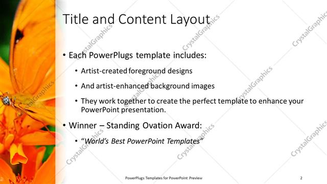 Title and Content presentation slide layout