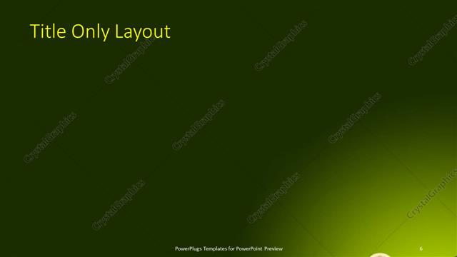 Title Only presentation slide layout