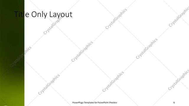 Title Only presentation slide layout