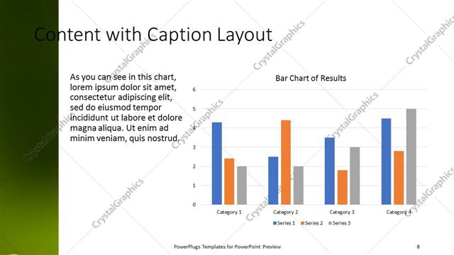 Content with Caption presentation slide layout
