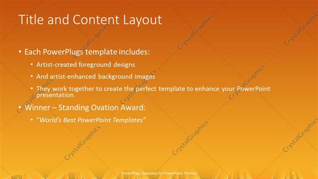 Title and Content presentation slide layout