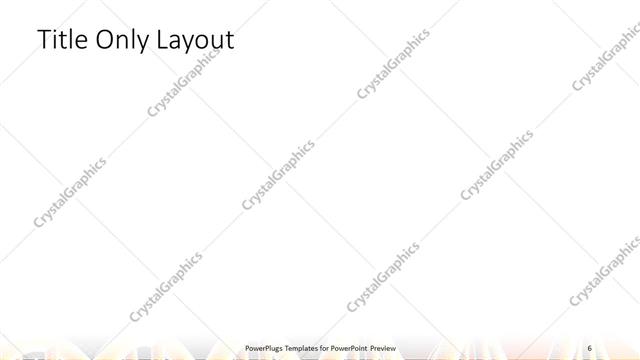 Title Only presentation slide layout
