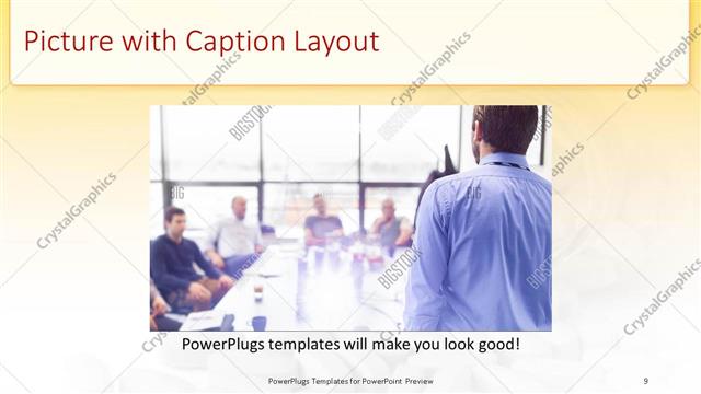 Picture with Caption presentation slide layout