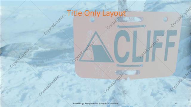 Title Only presentation slide layout