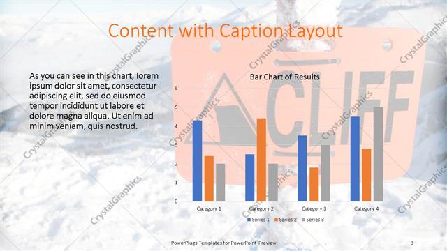 Content with Caption presentation slide layout