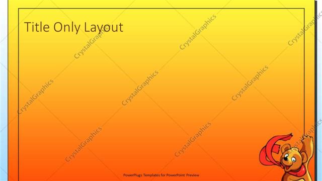 Title Only presentation slide layout