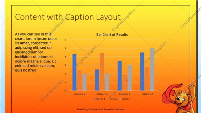 Content with Caption presentation slide layout