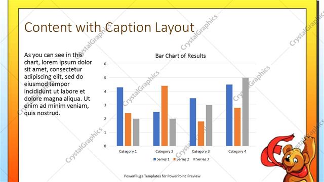 Content with Caption presentation slide layout