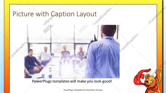 Picture with Caption presentation slide layout