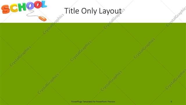 Title Only presentation slide layout