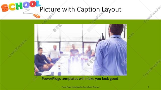 Picture with Caption presentation slide layout