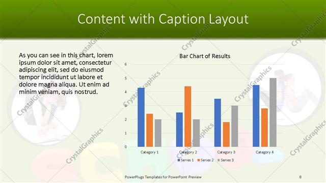 Content with Caption presentation slide layout