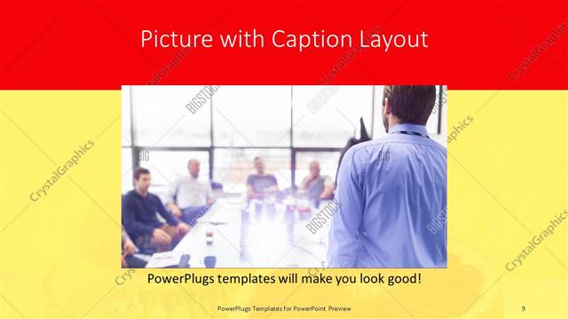 Picture with Caption presentation slide layout