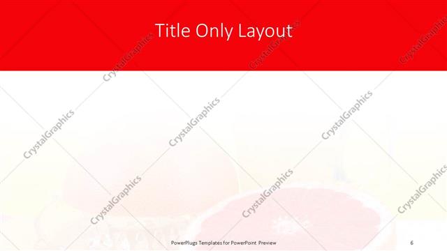 Title Only presentation slide layout
