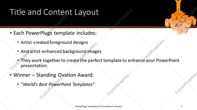 Title and Content presentation slide layout