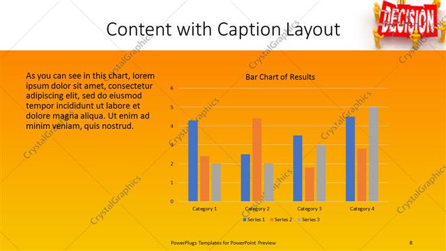 Content with Caption presentation slide layout