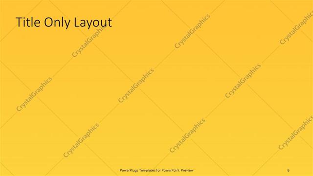 Title Only presentation slide layout