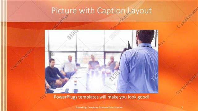 Picture with Caption presentation slide layout