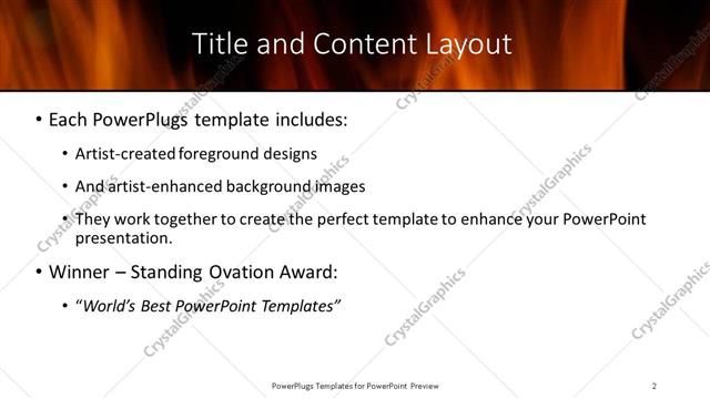 Title and Content presentation slide layout