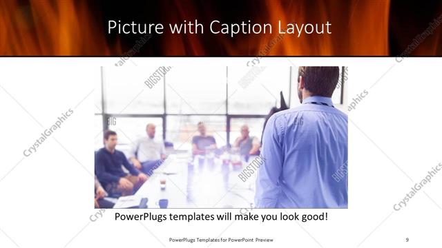 Picture with Caption presentation slide layout
