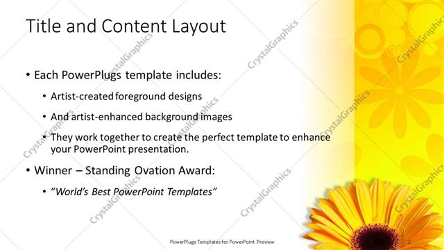 Title and Content presentation slide layout