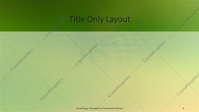 Title Only presentation slide layout