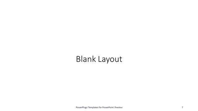 Blank presentation slide layout