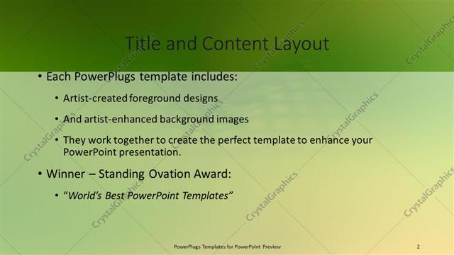 Title and Content presentation slide layout