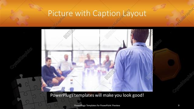 Picture with Caption presentation slide layout