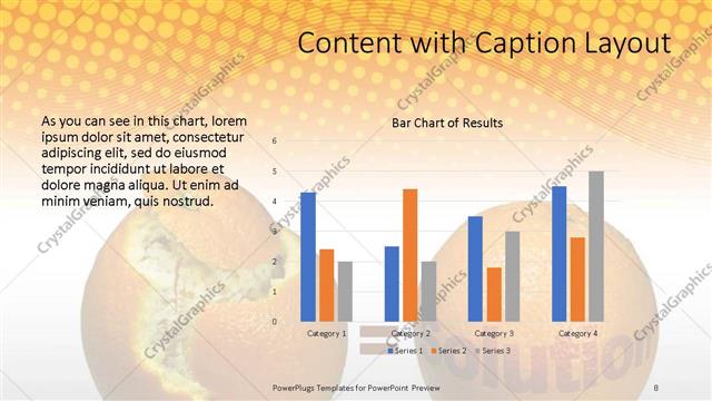 Content with Caption presentation slide layout