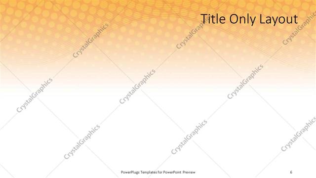 Title Only presentation slide layout