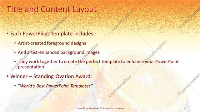 Title and Content presentation slide layout