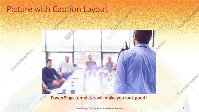 Picture with Caption presentation slide layout