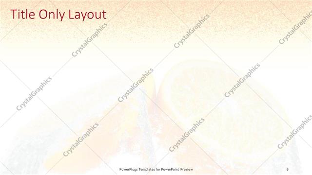 Title Only presentation slide layout