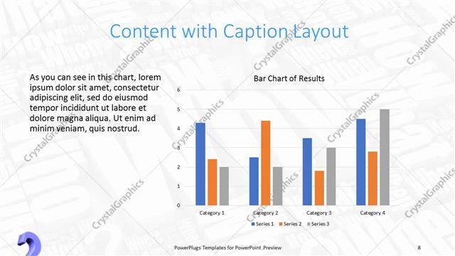 Content with Caption presentation slide layout