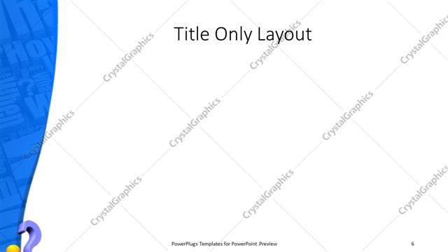 Title Only presentation slide layout